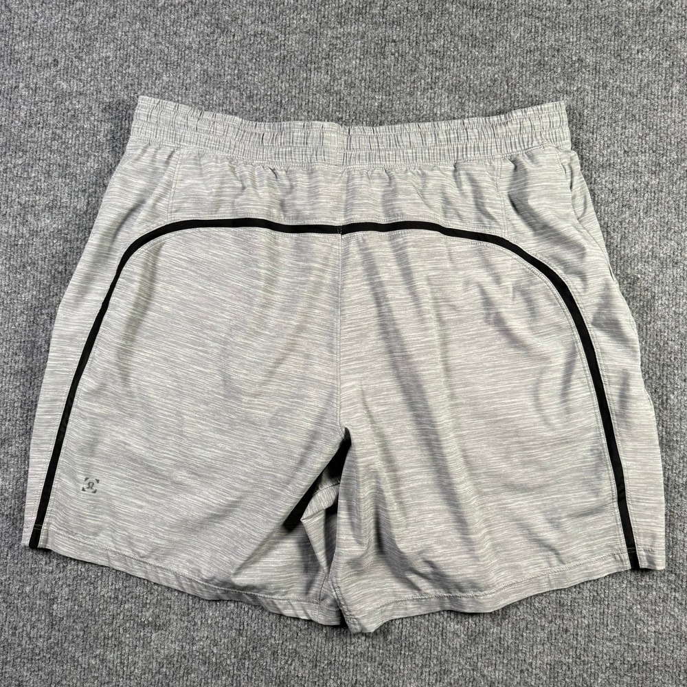 Lululemon Athletic Shorts Mens XL Grey Space Dye 7 Inch Inseam Lined Pockets